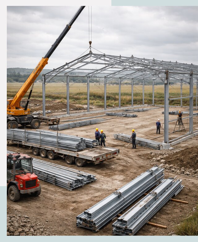 Строительство ангаров для сельхозтехники в Белорецке под ключ