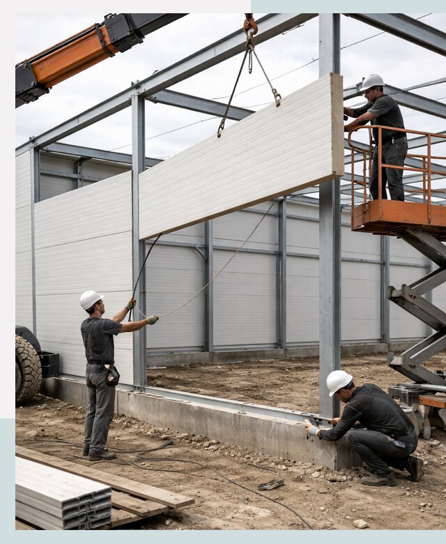Строительство складов из сэндвич панелей в Белорецке под ключ
