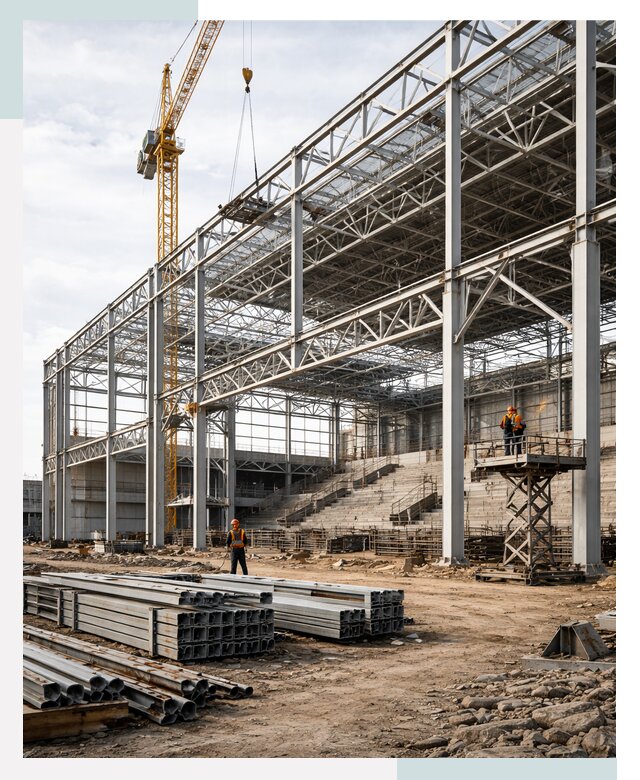 Строительство спортивных комплексов в Белорецке от 30411 р. | СтальСтрой-Блр